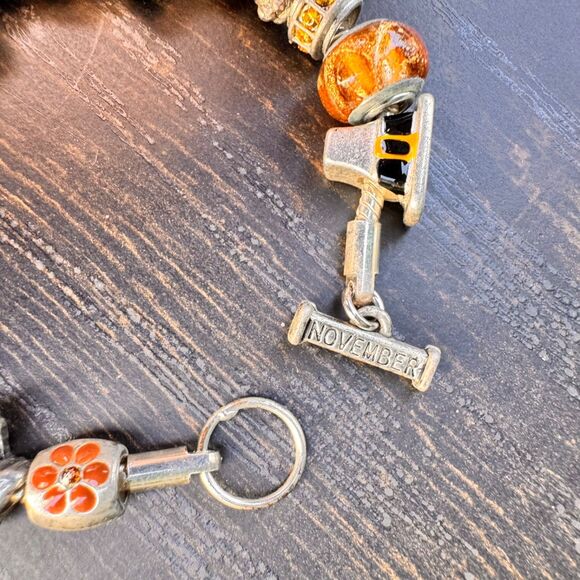 Willabee & Ward October Halloween & November Thanksgiving Bracelets Month Charms - Picture 13 of 14